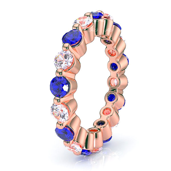 Rose Diamond and Blue Sapphire