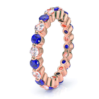 Rose Diamond and Blue Sapphire