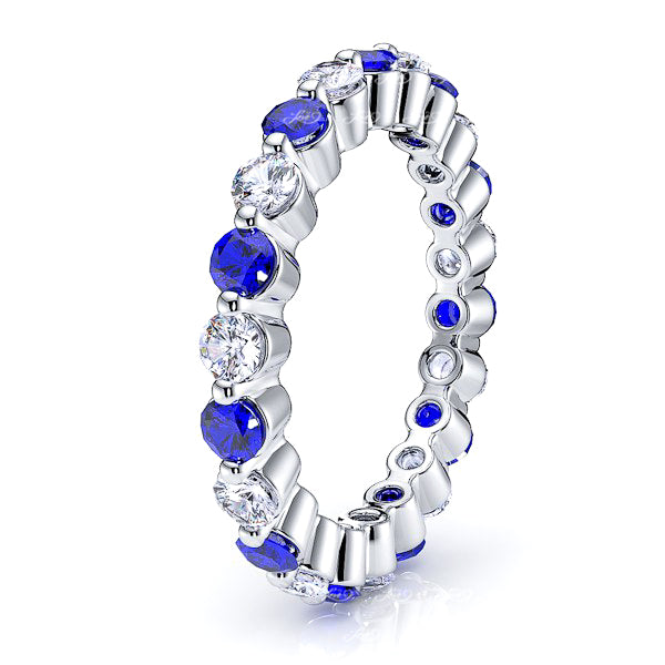 Diamond and Blue Sapphire