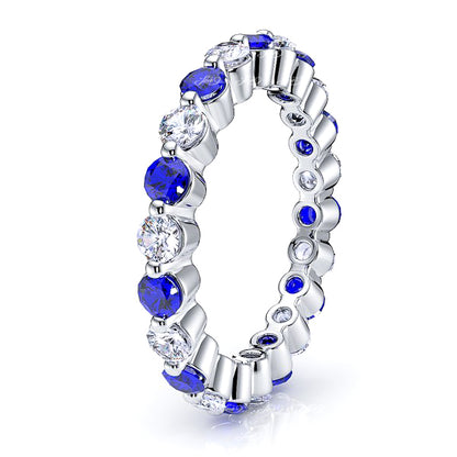Diamond and Blue Sapphire