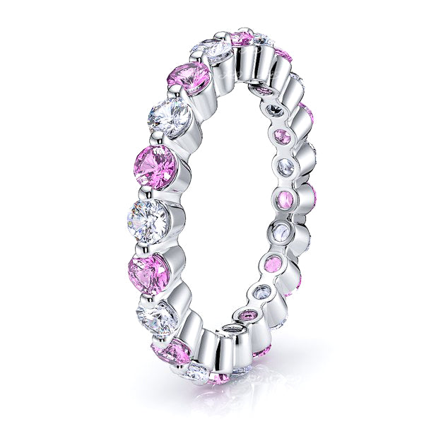 Diamond and Pink Sapphire