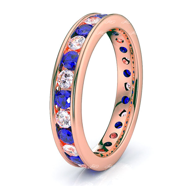 Rose Diamond and Blue Sapphire
