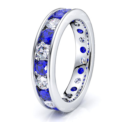 Diamond and Blue Sapphire