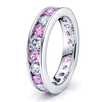 Diamond and Pink Sapphire