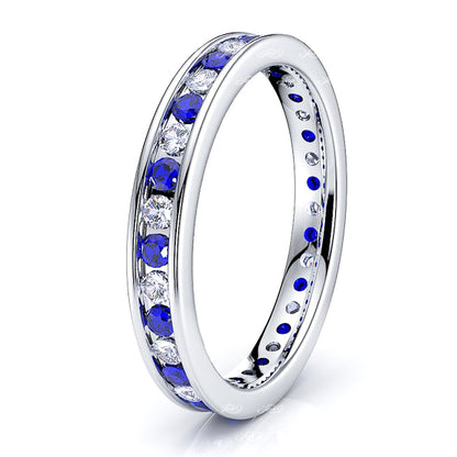 Diamond and Blue Sapphire