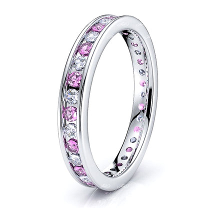 Diamond and Pink Sapphire