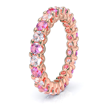 Rose Diamond and Pink Sapphire