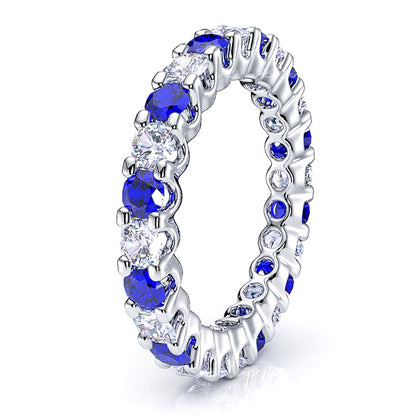 Diamond and Blue Sapphire