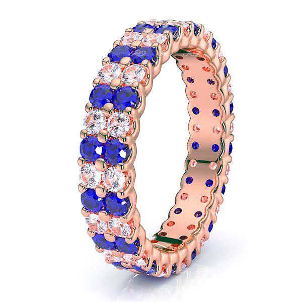 Rose Diamond and Blue Sapphire