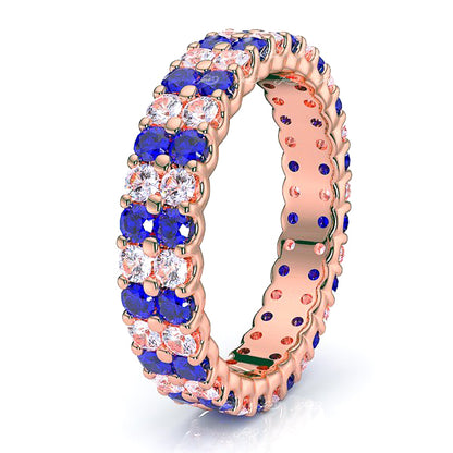 Rose Diamond and Blue Sapphire