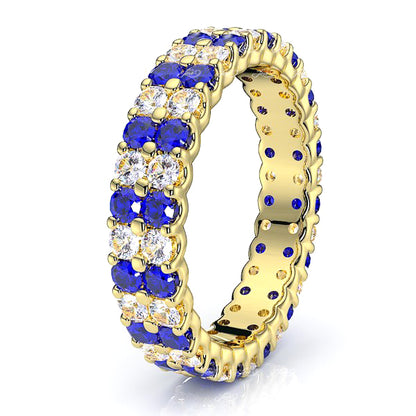 Yellow Diamond and Blue Sapphire