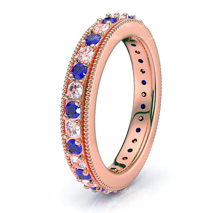 Rose Diamond and Blue Sapphire