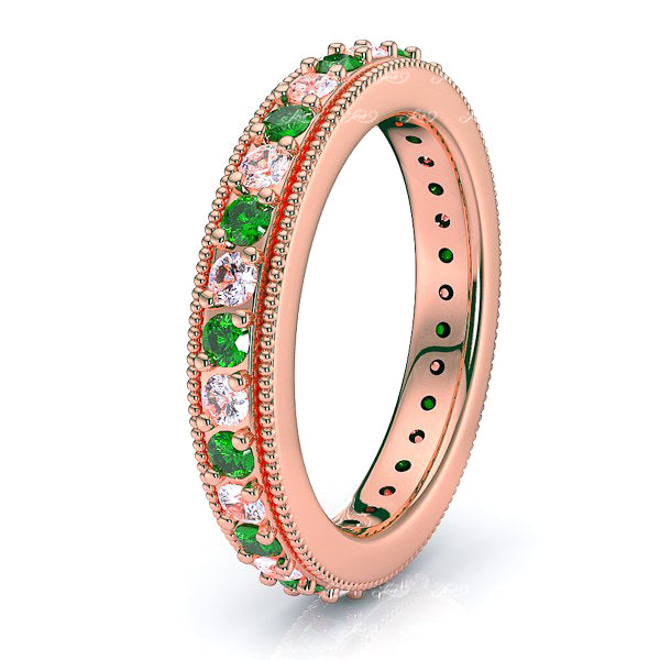 Rose Diamond and Emerald