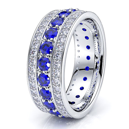 Diamond and Blue Sapphire