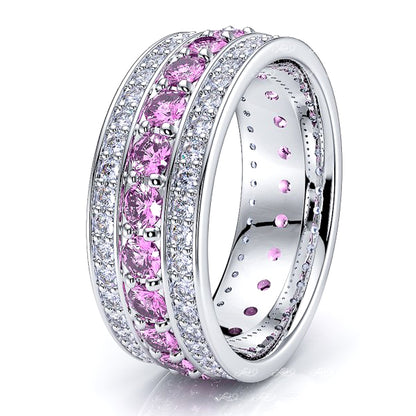 Diamond and Pink Sapphire