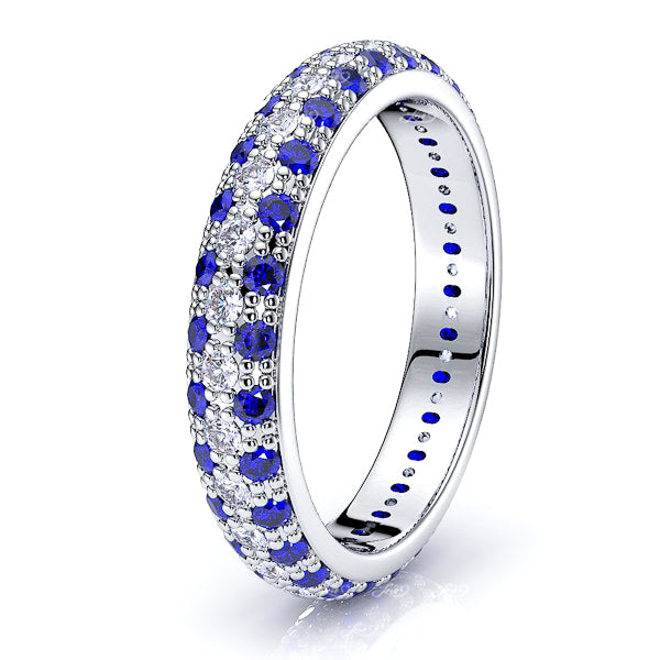 White Diamond and Blue Sapphire