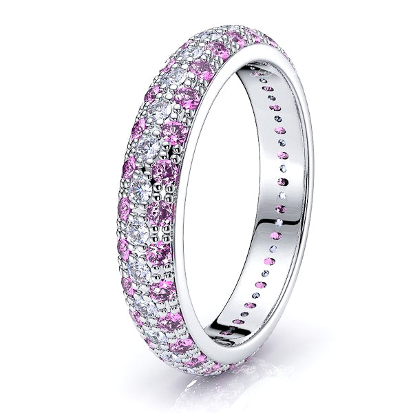 Diamond and Pink Sapphire