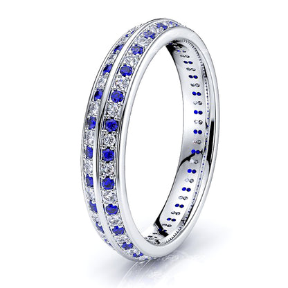 White Diamond and Blue Sapphire