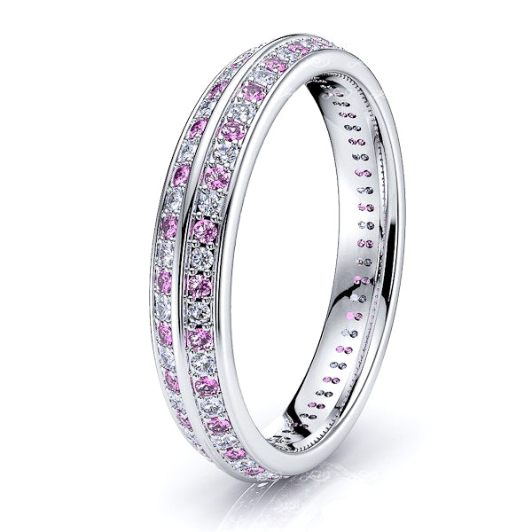 Diamond and Pink Sapphire
