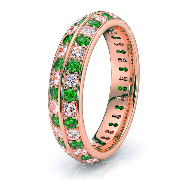 Rose Diamond and Emerald