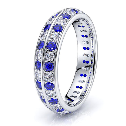 White Diamond and Blue Sapphire
