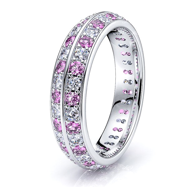 Diamond and Pink Sapphire