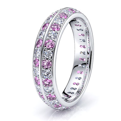 Diamond and Pink Sapphire