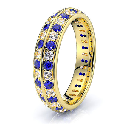 Yellow Diamond and Blue Sapphire