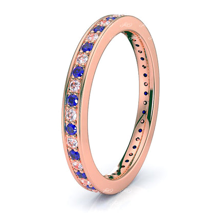 Rose Diamond and Blue Sapphire