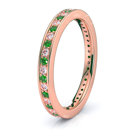 Rose Diamond and Emerald