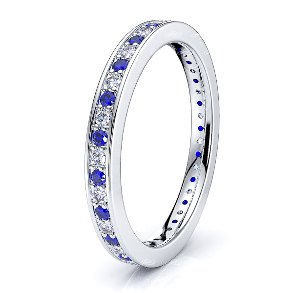 Diamond and Blue Sapphire