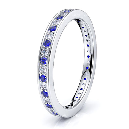 Diamond and Blue Sapphire