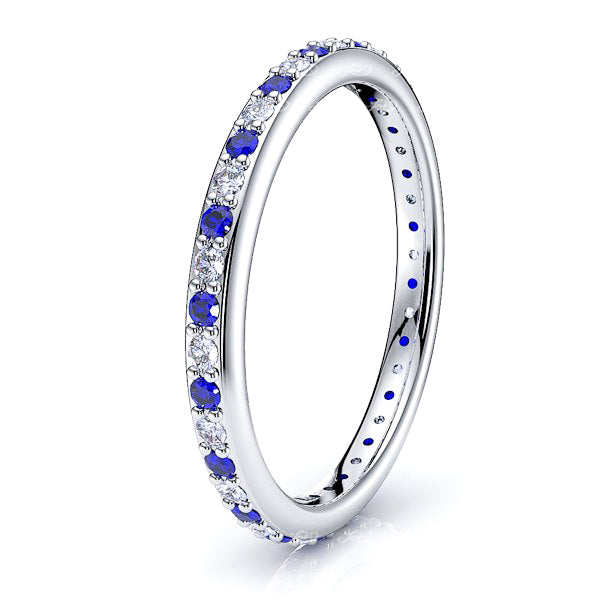 Diamond and Blue Sapphire