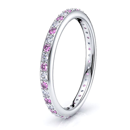 Diamond and Pink Sapphire