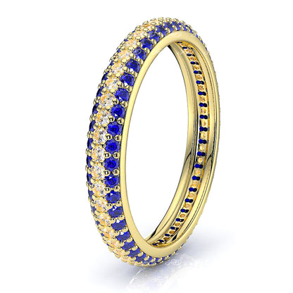 Yellow Diamond and Blue Sapphire