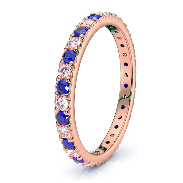 Rose Diamond and Blue Sapphire