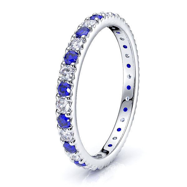 White Diamond and Blue Sapphire