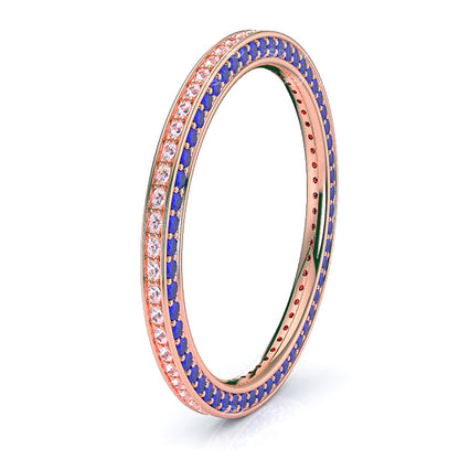 Rose Diamond and Blue Sapphire