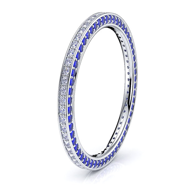 Diamond and Blue Sapphire