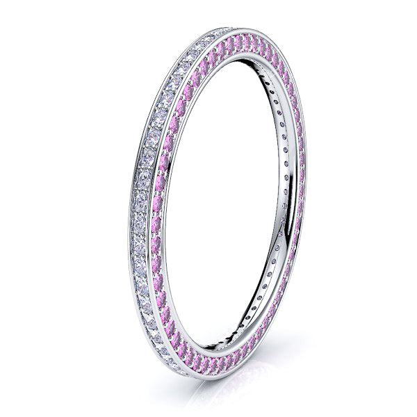 Diamond and Pink Sapphire
