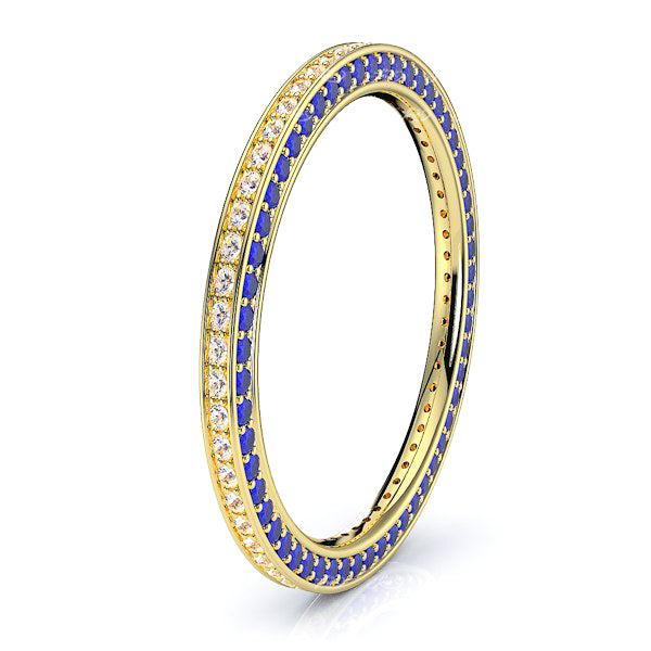 Yellow Diamond and Blue Sapphire