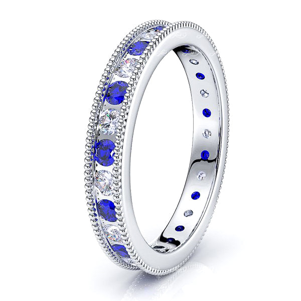 Diamond and Blue Sapphire