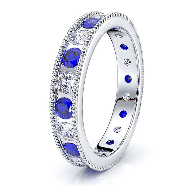Diamond and Blue Sapphire