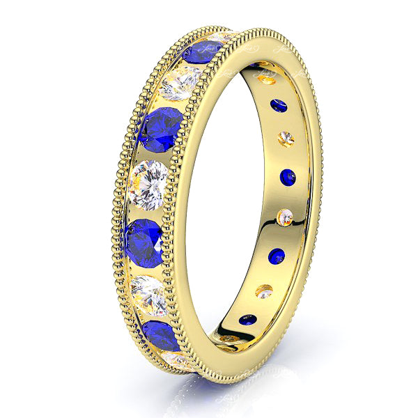 Yellow Diamond and Blue Sapphire