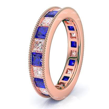 Rose Diamond and Blue Sapphire