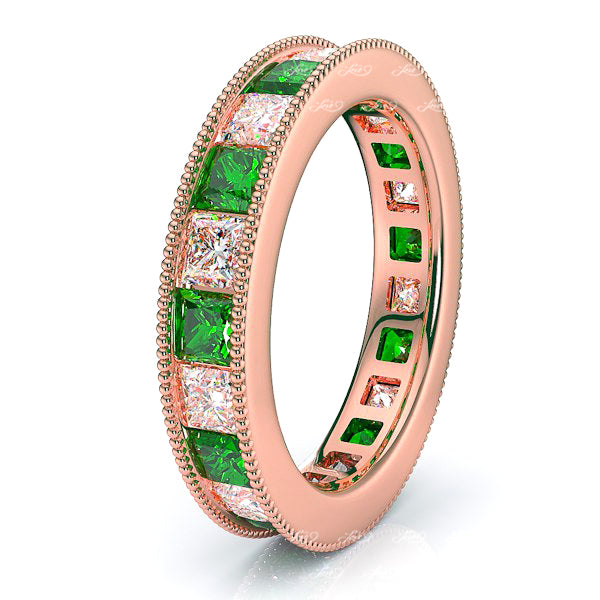 Rose Diamond and Emerald