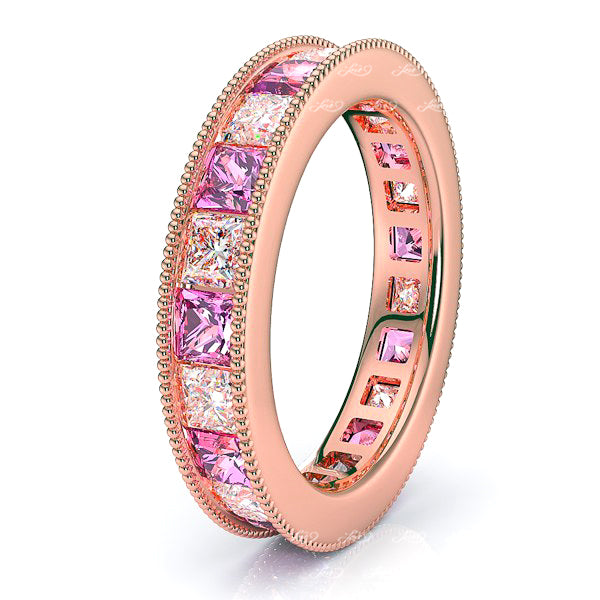 Rose Diamond and Pink Sapphire