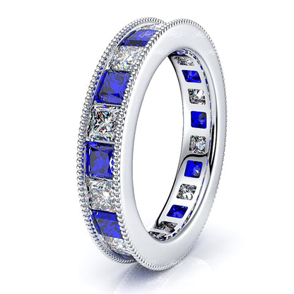 Diamond and Blue Sapphire