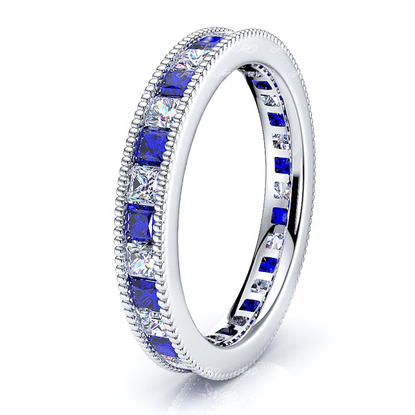 Diamond and Blue Sapphire