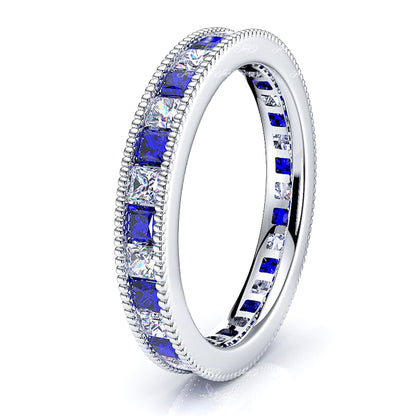 Diamond and Blue Sapphire